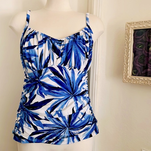 Tankini / Flattering Design In Blues - Picture 10 of 10